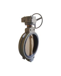 Milwaukee Valves CW323E-12  Manual Butterfly, Wafer, Disc Valve, 12 inch, Cast Iron