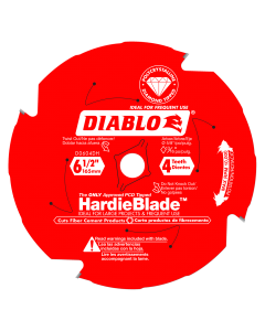 Diablo D0604DH 6-1/2 in. x 4 Tooth (PCD) Fiber Cement HardieBlade