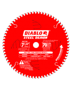 Diablo D0770FA 7-1/4 in. x 70 Tooth Steel Demon Carbide-Tipped Saw Blade for Metal