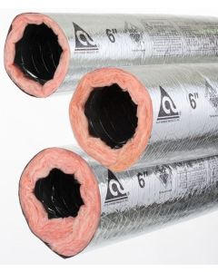 Atco Flexduct 13602418 - 036BRF 18" x 25' R-6 Bagged Flex Duct With Silver Jacket