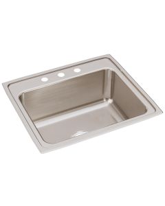 Elkay DLR2522103 Lustertone Classic Stainless Steel 25" x 22" x 10-3/8, Single Bowl Drop-in Sink