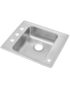 Elkay DRKAD2522554 Elkay Lustertone Classic Stainless Steel 25" x 22" x 5-1/2", Single Bowl Drop-in Classroom ADA Sink