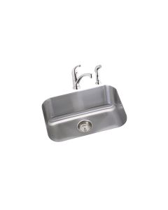 Elkay DXUH2115DF Dayton Stainless Steel 23-1/2" x 18-1/4" x 8", Single Bowl Undermount Sink and Faucet Kit