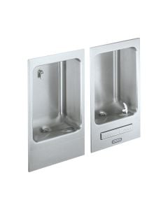 Elkay EDFBC212C Wall Mount Fully Recessed Fountain wth Cuspidor, Non-Filtered Non-Refrigerated Stainless
