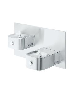 Elkay EDFP217FC Soft Sides Bi-Level Fountain Non-Filtered Non-Refrigerated, Stainless