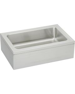 Elkay EFS3321C Stainless Steel 33" x 21" x 8" Single Bowl, Floor Mount Service Sink Package