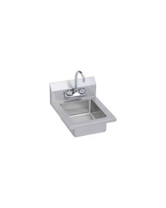 Elkay EHS-14X Stainless Steel 14" x 16-1/2" x 11" 18 Gauge Hand Sink with Faucet