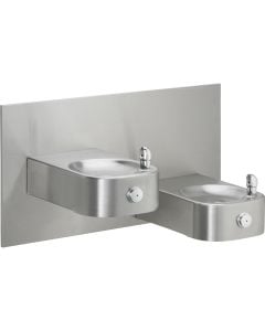 Elkay EHW217C Soft Sides Heavy Duty Bi-Level Fountain Non-Filtered, Non-Refrigerated Stainless