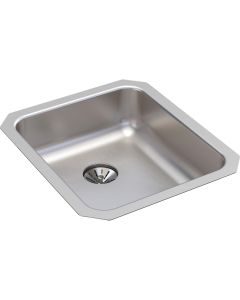 Elkay ELUHAD131655PD Lustertone Classic Stainless Steel 16" x 18-1/2" x 5-3/8", Single Bowl Undermount ADA Sink with Perfect Drain