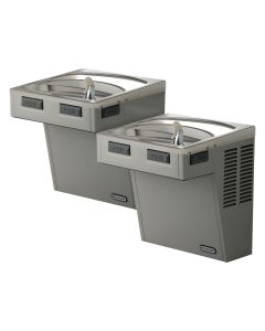 Elkay EMABFTLDDSC Wall Mount Mechanical Activation Bi-level ADA Cooler Non-filtered Non-refrigerated Stainless