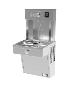 Halsey Taylor HTHBHVR-NF Halsey Taylor HydroBoost Vandal-Resistant Bottle Filling Station,  Single ADA Cooler, Non-Filtered Non-Refrigerated Stainless