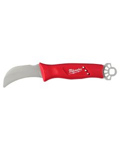 Milwaukee Tool 48-22-1924 Lineman'S Hawkbill Knife With Stickwork 3-In-1 Ring