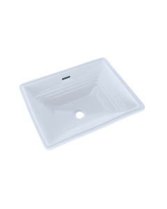 Toto LT533#01 Promenade Rectangular Undermount Bathroom Sink, Cotton White  