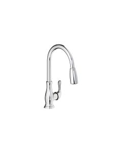 Elkay LKEC2041CR Explore Single Hole Kitchen Faucet with Pull-down Spray and Forward Only Lever Handle, Chrome