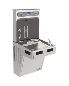 Elkay LMABFDWSSK ezH2O Bottle Filling Station with Mechanically Activated, Single ADA Cooler Filtered Non-Refrigerated Stainless