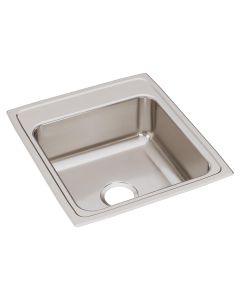 Elkay LR20220 Classic Stainless Steel 19-1/2" x 22" x 7-5/8", Single Bowl Drop-in Sink