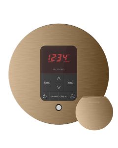 Mr.Steam MSITPLUSRD-BB iTempoPlus® Round Steam Shower Control in Brushed Bronze