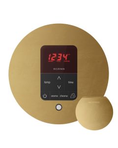 Mr.Steam MSITPLUSRD-RAW iTempoPlus® Round Steam Shower Control in Round Custom Plating
