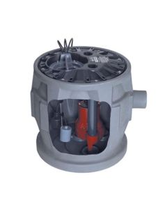 Liberty Pumps P382LE41 Pro380 Series Simplex Sewage System, GRAY
