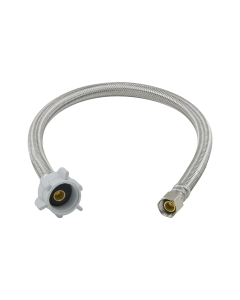 BrassCraft PLS1-20DL F 3/8 in. Compression x 7/8 in. Ballcock x 20 in. Length Braided Stainless Steel Toilet Connector