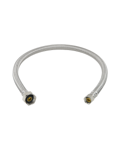BrassCraft PLS1-24A F 3/8 in. Compression x 1/2 in. FIP x 24 in. Length Braided Stainless Steel Faucet Connector