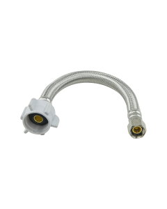 BrassCraft PLS1-9DL F 3/8 in. Compression x 7/8 in. Ballcock x 9 in. Length Braided Stainless Steel Toilet Connector