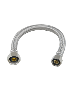 BrassCraft PLS3-12A F 1/2 in. Compression x 1/2 in. FIP x 12 in. Length Braided Stainless Steel Faucet Connector
