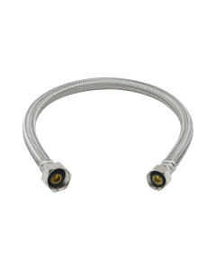 BrassCraft PLS3-20A F 1/2 in. Compression x 1/2 in. FIP x 20 in. Length Braided Stainless Steel Faucet Connector