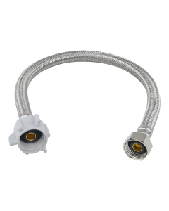 BrassCraft PLS8-16DL F 1/2 in. FIP x 7/8 in. Ballcock x 16 in. Length Braided Stainless Steel Toilet Connector