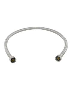 BrassCraft PLS8-30A F 1/2 in. FIP x 1/2 in. FIP x 30 in. Length Braided Stainless Steel Faucet Connector