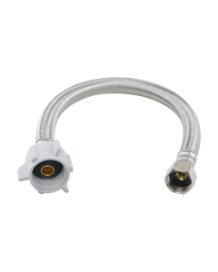 BrassCraft PLSF3-12DL F 1/2 in. Flare x 7/8 in Ballcock x 12 in. Length Braided Stainless Steel Toilet Connector