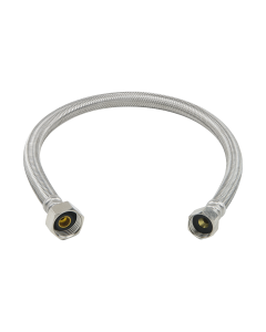 BrassCraft PLSF3-20A F 1/2 in. Flare x 1/2 in. FIP x 20 in. Length Braided Stainless Steel Faucet Connector