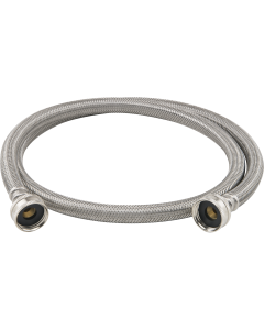 BrassCraft PLSL12-48WA F 3/4 in. Female Hose Thread x 3/4 in. Female Hose Thread x 48. in Braided Stainless Steel Washing Machine Connector