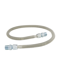 BrassCraft PS2066-36 1/2 in. MIP x 1/2 in. MIP, 36 in. Length Stainless Steel Gas Connector (71,100 BTU)