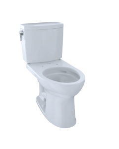 Toto CST454CUFG#01 Drake Ii 1G Two-Piece Elongated 1.0 GPF Universal Height Toilet with CEFIONTECT, Cotton White  