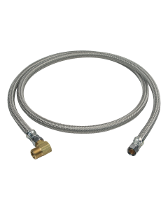 BrassCraft S1-60DW6 F 3/8 in. Compression x 3/8 in. Compression x 60 in. Braided Steel Dishwasher Connector with 3/8 in. Compression Elbow
