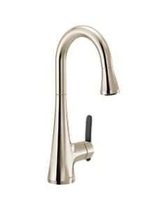 Moen S6235NL Polished Nickel One-Handle Pulldown Bar Faucet