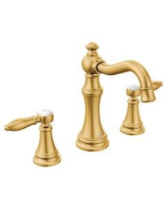 Moen TS42108BG Brushed Gold Two-Handle Bathroom Faucet