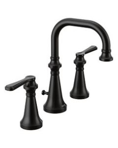 Moen TS44102BL Matte Black Two-Handle Bathroom Faucet